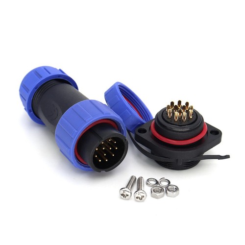 SP21 2pin~12Pin Waterproof Electrical Cable Plug Socket Panel Mount Connector - Picture 17 of 82