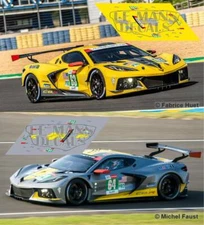 2021 Corvette C8R Le Mans Decals 1:32 1:24 1:43 1:18 64 87 C8 R Chevrolet Decals