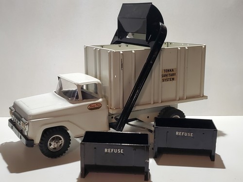 Tonka 1959 Garbage Sanitation System Dumpster Service Truck Pressed Steel B-203 - Picture 22 of 23