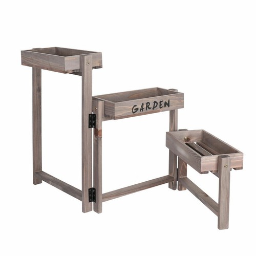 Plant Stand Wood Multiple Potted Shelf Garden Plant Holder Rack for Small Large - Picture 155 of 194
