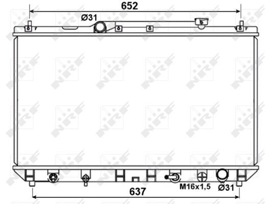NRF 53374 Radiator, Engine Cooling For Toyota-image