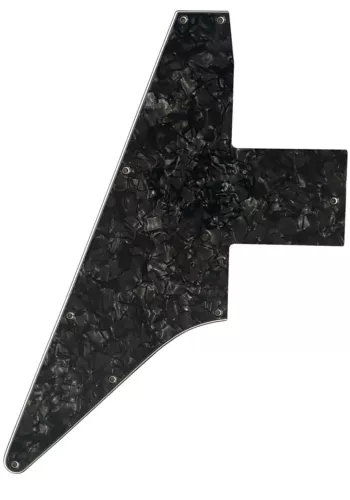Pickguard For Gibson Explorer 76 Reissue Blank Style Guitar-4-Ply-BLACK-PEARL