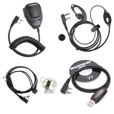 Walkie Talkie Earpiece Headset Mic Two-way Radio Accessories Set for Baofeng 5R