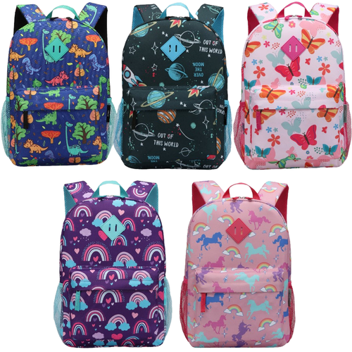 KidzPac 15-Inch Kids School Travel Study Backpack Multi Design Bags - Afbeelding 1 van 21