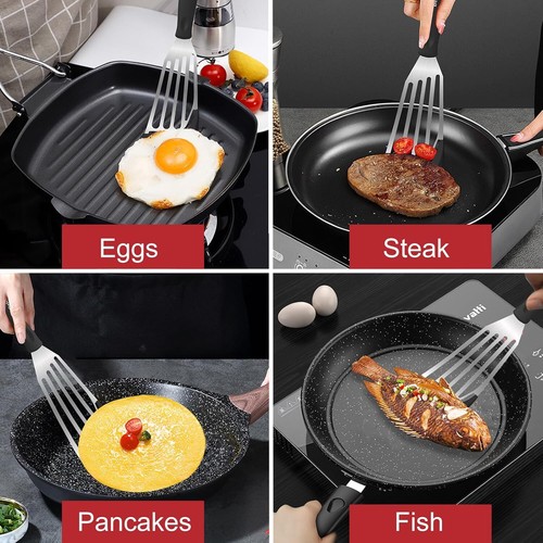 Beijiyi 2-Piece Fish Spatulas Silicone Heat Resistant, Kitchen Spatula Set for - Picture 6 of 6