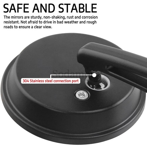 Espejos retrovisores universales para manillar 22MM 7/8" - Imagen 8 de 21