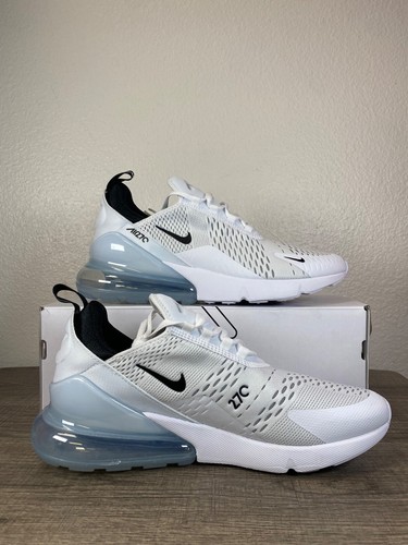 Größe 10,5 - Nike Air Max 270 weiß schwarz AH8050-100 Herren brandneu