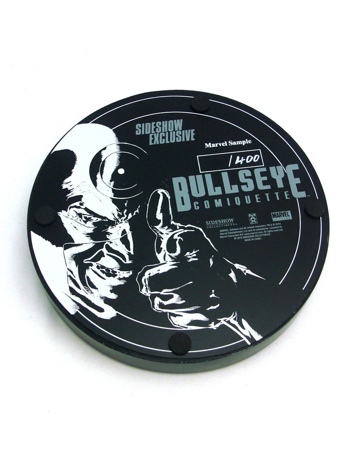 Colecionáveis Sideshow Bullseye Comiquette Exclusiva Marvel Amostra Nova Na Caixa - Imagem 4 de 4