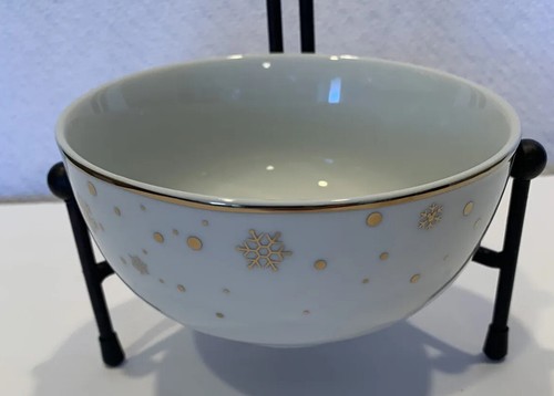 🎄Zrike Disney SET Of 4 HOLIDAY MICKEY MOUSE Bowls CHRISTMAS Gold NEW - Picture 3 of 8