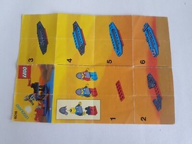 LEGO Instructions Leaflet 6018 Battle Dragon Ship Castle Black Knights 6018-1