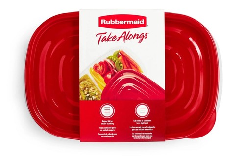 (2 Pack) Rubbermaid TakeAlongs Divided Containers, 3.7 Cup, 3-Count - Picture 4 of 6