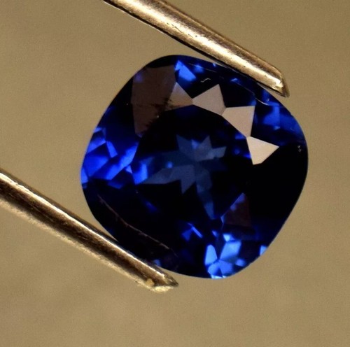 Zafiro azul cachemira natural 9,5 quilates corte cojín piedra preciosa suelta certificada - Imagen 3 de 5