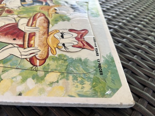 Vintage Walt Disney Character Jaymar Puzzle 12 Piece Donald and Daisy Duck - Picture 10 of 12