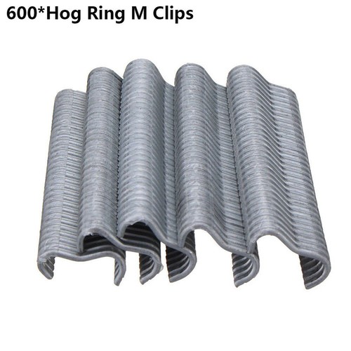 Hog Ring Pliers 600pcs M Clips M-Rings Kit for Fence Poultry Bird Cage Fastening - Picture 14 of 18