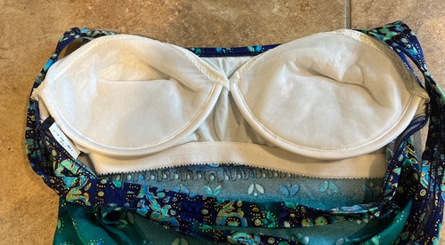 Vintage 80s Jantzen Women 12 Blue Metallic Floral One Piece Swimsuit A - Picture 6 of 8