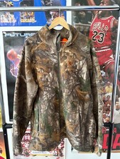 Carhartt Realtree Camo Hunting Hiking Outdoors Fleece Zip Work Jacket Size XLT
