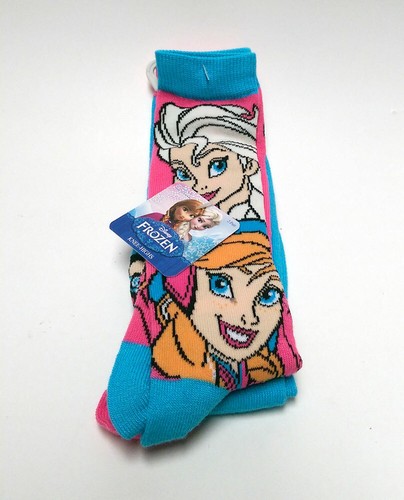 Disney Frozen Kids Girls 2 pack Assorted Knee-High Socks Elsa, Anna Size 6-8 NEW - Picture 5 of 10