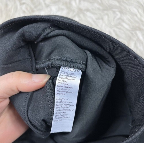 Spanx The Perfect Pant, Hi-Rise Flare Size L Large Petite Black - Picture 15 of 16