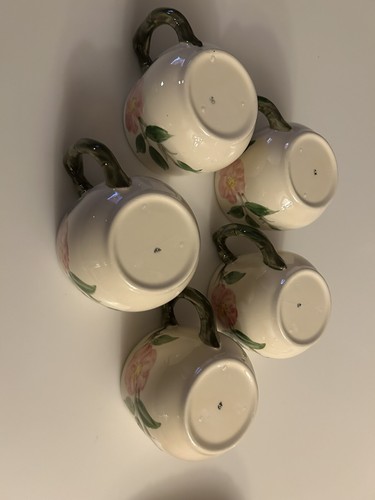 5 Vintage USA Franciscan Desert Rose Small Coffee/Tea Mug 3” - Picture 5 of 8