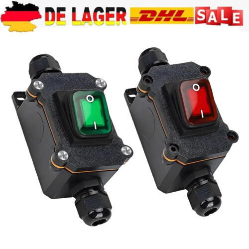 Wasserdichter Inline Schalter 12V 20A Außeneinsatz Kabelschalter Schnurschalter - Bild 3 von 10