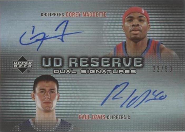 2006-07 UD Reserve - Corey Maggette/Paul Davis #DRA-MD - 1 of 2
