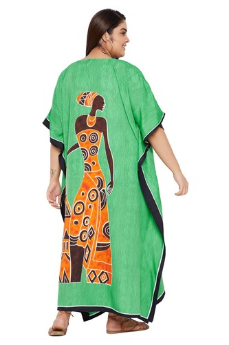 Women Plus Size Loose Kaftan Tunic Dress Hippy Kimono Sleeve Caftan Tunic Tops - Picture 584 of 809