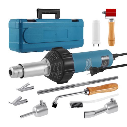 1600W Hot Air Welder Heating Gun Plastic Welding Tool Kit PVC Roofing Welding US - Picture 2 of 10