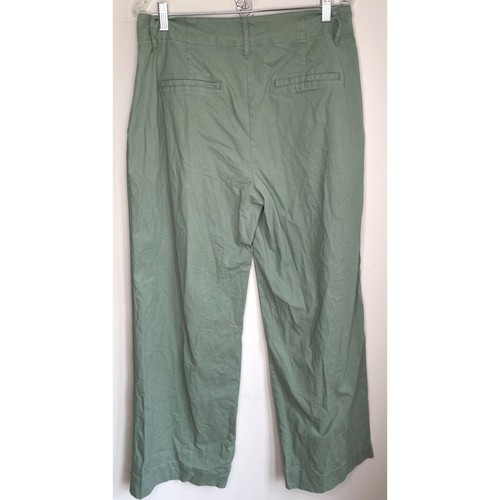 A New Day High Waisted Pleated Stretch Trousers Wide Leg Pants Size 10 - Picture 3 of 5