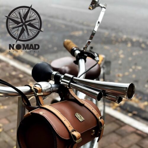 Altoparlante Bicicletta Retro 3 Tubi Vintage Corno Bicicletta Classico Corno Manuale Britannico - Foto 2 di 6
