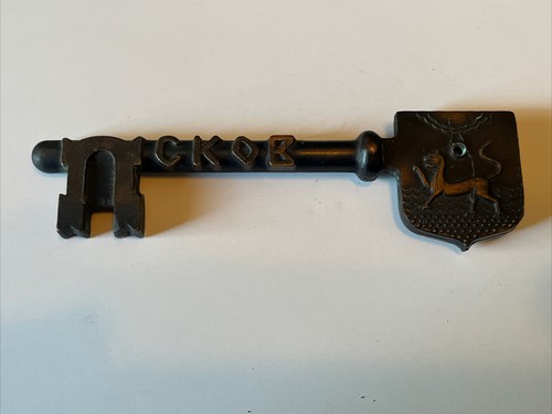 Rare Skeleton Key Souvenir Pskov Russia Leopard Castle