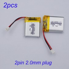 2pcs 3.7V 500mAh 1.85Wh Li-Polymer Rechargeable Li Battery 602530 JST-PH 2.0mm