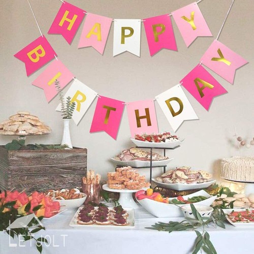 FELIZ CUMPLEAÑOS BUNTING PANCARTA CARTA COLGANTE TARJETA FIESTA DECORACIÓN GUIRNALDA - Imagen 56 de 128