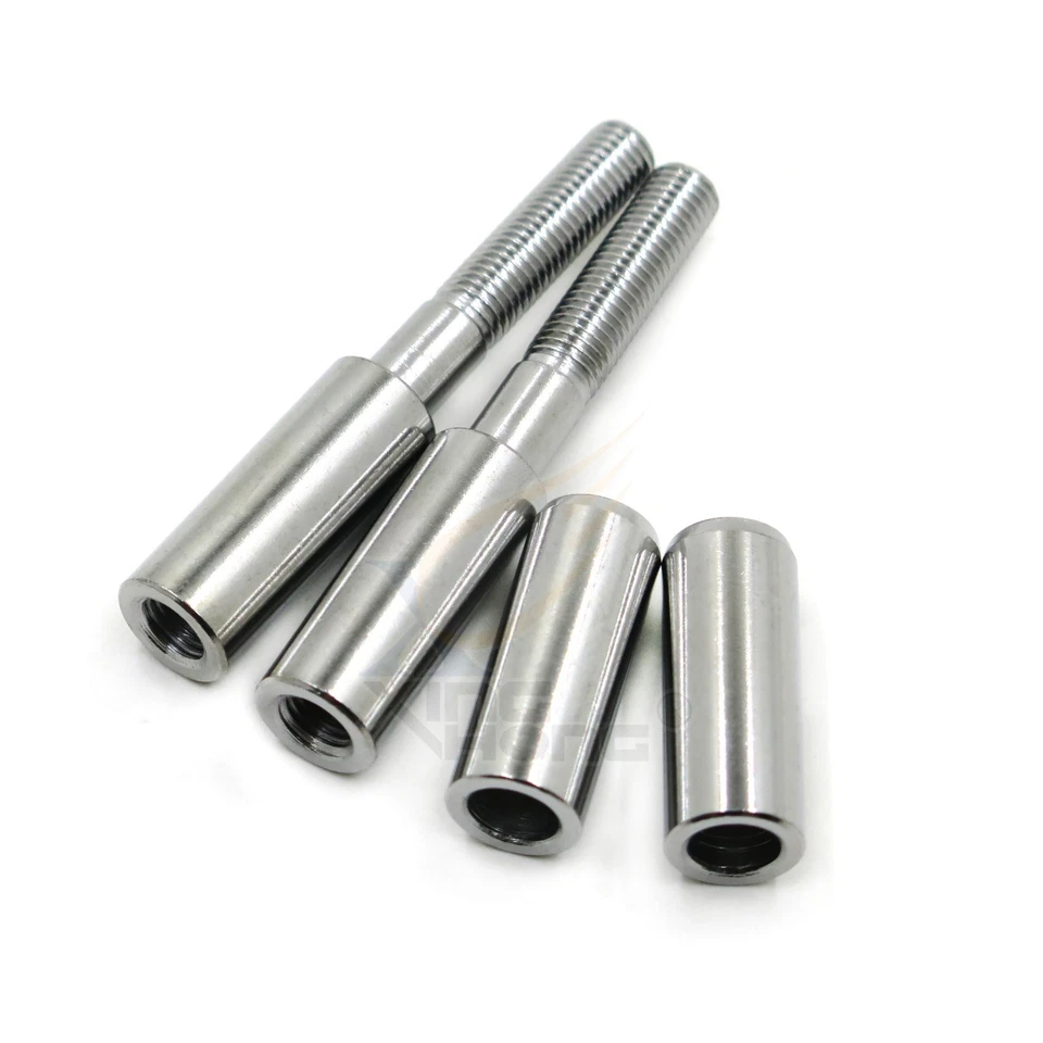 Kit de extensiones de espejo cromado de 2" para Harley Softail Slim FLSL Deluxe FLDE Foto 2 de 4