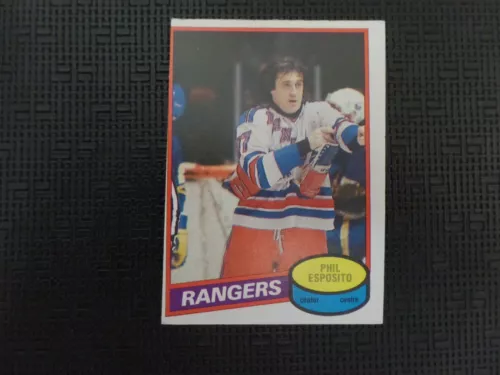 1980-81 Phil Esposito, Rangers card OPC #100 in very good condition