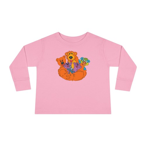 Bear In The Big Blue House Pip Pop Tutter Treelo Ojo Long Sleeve Toddler T-Shirt - Picture 12 of 13