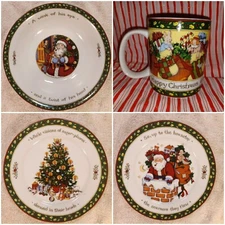 Portmeirion Susan Winget "A CHRISTMAS STORY"  Dishes Dessert Dinner Bowl