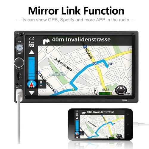 7" Inch Car Stereo Radio MP5 Player 2DIN Touch Screen Bluetooth USB FM TF AUX IN - Picture 3 of 9