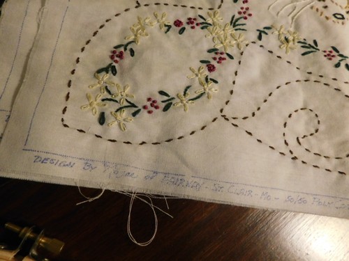 Cat Hand Embroidered Quilt Blocks Fairway Needlecraft 3 Completed - Picture 7 of 12