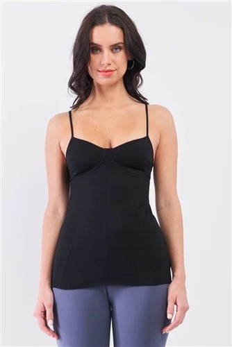 Women's 2 pk Two Sleeveless V-Neck Detailed Stitching Cami Top Medium $16.00 - Picture 9 of 10