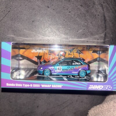 INNO64 HONDA CIVIC TYPE R EK9 WHARP RACING NEAR MINT VHTF