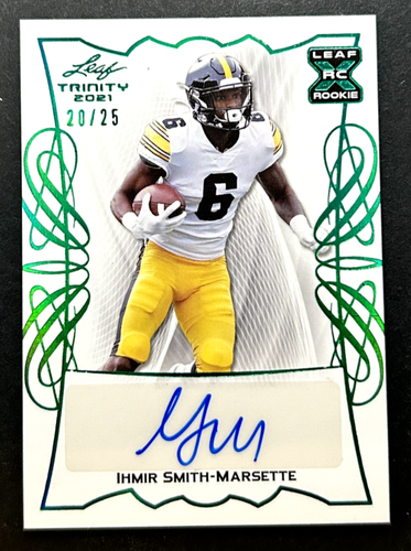 2021 Leaf Trinity - Ihmir Smith-Marsette #BA-ISM Iowa Hawkeyes - ROOKIE AUTO /25