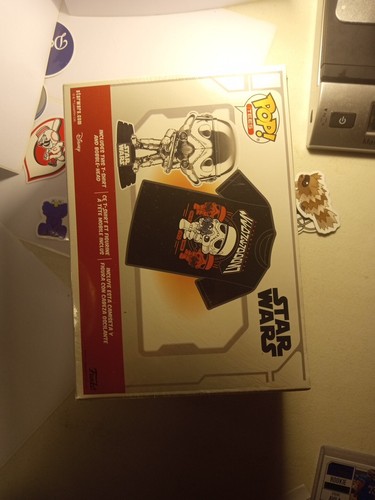 Sealed Funko Pop Tees Star Wars Chrome Stormtrooper Medium Tee Shirt - Bild 8 von 8