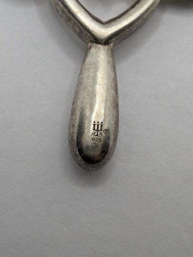 retired James Avery Sterling Silver 925 "Eternal Love" Heart Cross Pendant - Picture 5 of 5