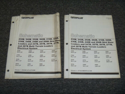 Caterpillar 252B 262B Skid St Lader elektrisches Schaltplan Schema Handbuch