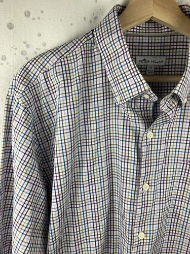 Peter Millar Herren Gr. XL Button Down Hemd kariert mehrfarbig - Bild 2 von 10