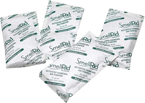 SMELLRID Wiederverwendbarer Aktivkohle Geruchsentferner 50g [10er Pack] 25 Quadratfuß - Bild 1 von 6