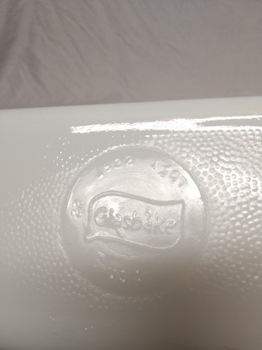 Glasbake Retro Milk Glass Vegetable Harvest Loaf Dish J522 Vintage 1.5qt Garden - Picture 5 of 11