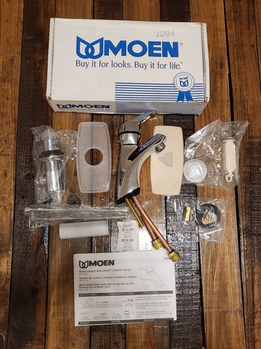 Moen LEGEND 4520 Heavy Duty Chrome Knob Single Handle Bathroom Faucet - Picture 3 of 11