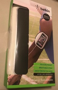 New Belkin Sport Fit Plus 1 Selling Armbands For Iphone 6 Plus 6s Plus White Ebay