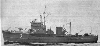 BYMS Minesweeper, Minensuchboot. US Navy. Modellbauplan RC